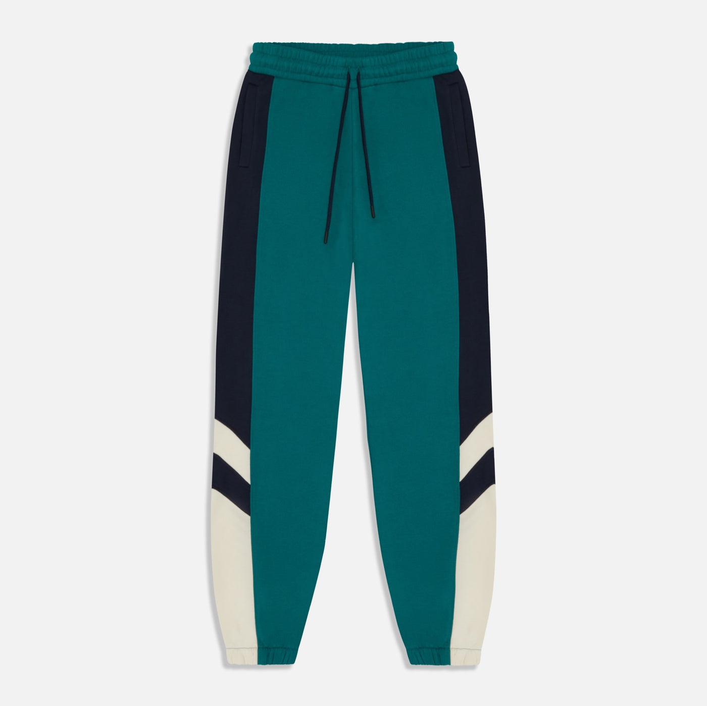 Navy store green joggers